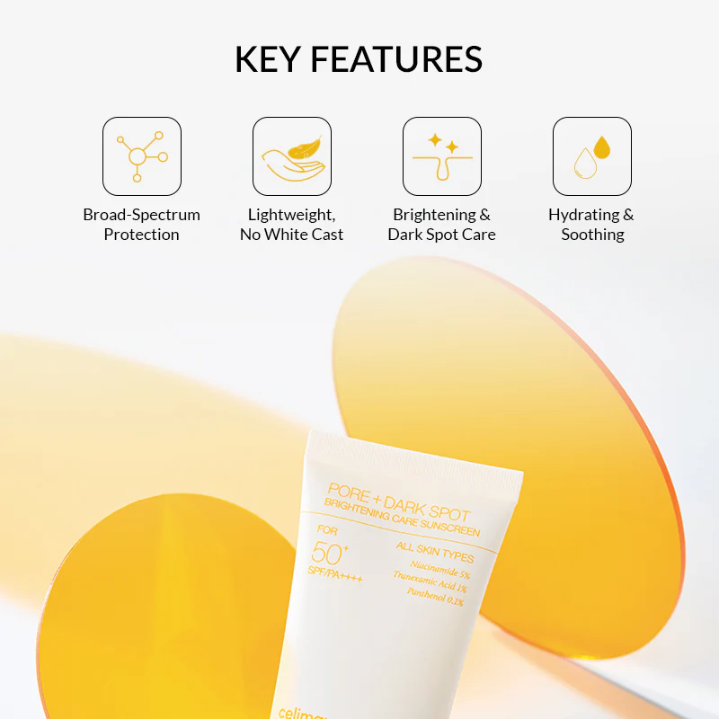 Pore + Dark Spot Brightening Care Sunscreen - 50ML | Celimax