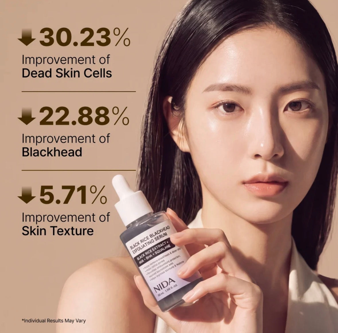 NIDA Black Rice Blackhead Exfoliating Serum 50ml