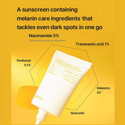 Pore + Dark Spot Brightening Care Sunscreen - 50ML | Celimax