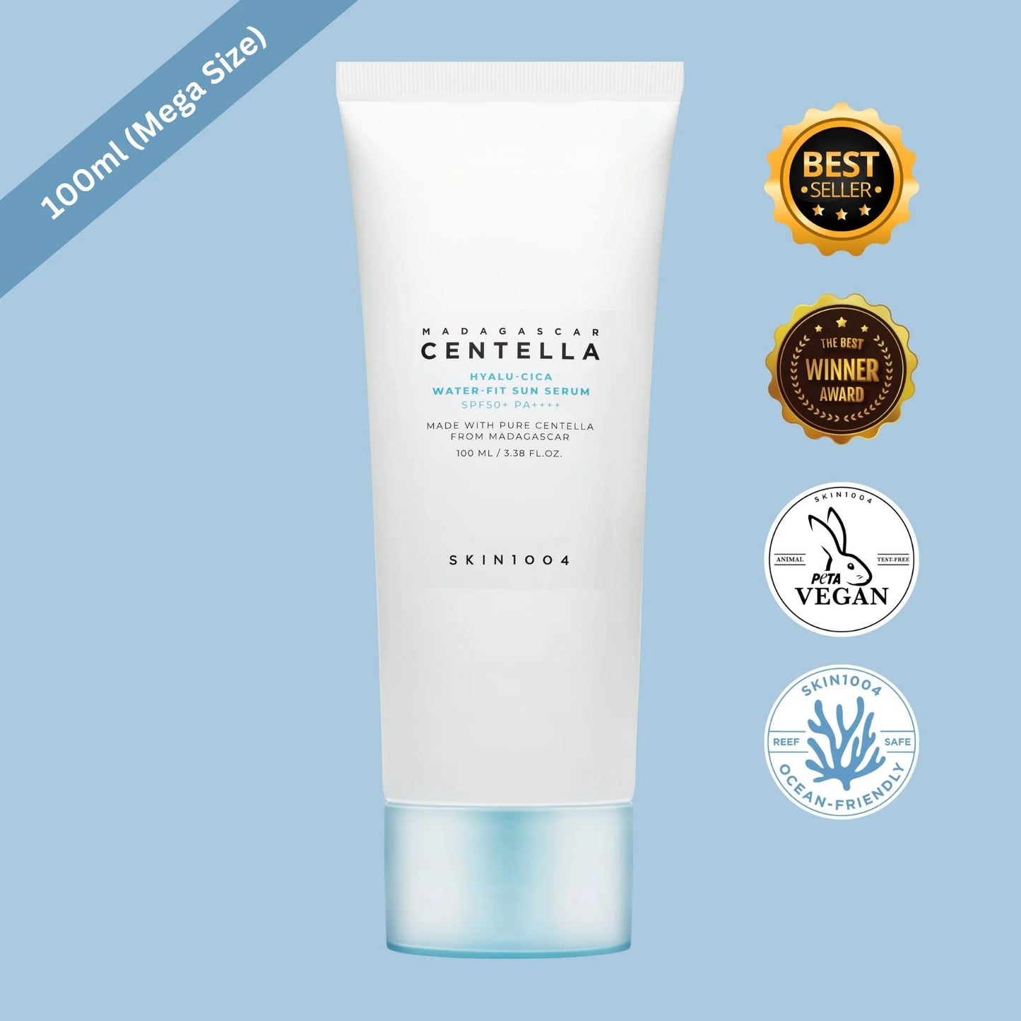 Hyalu-Cica Water Fit Sun Serum + PA++++ | Skin1004