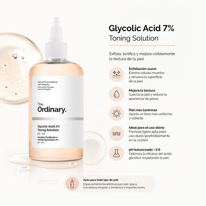 Glycolic Acid 7% Exfoliating Tóner
