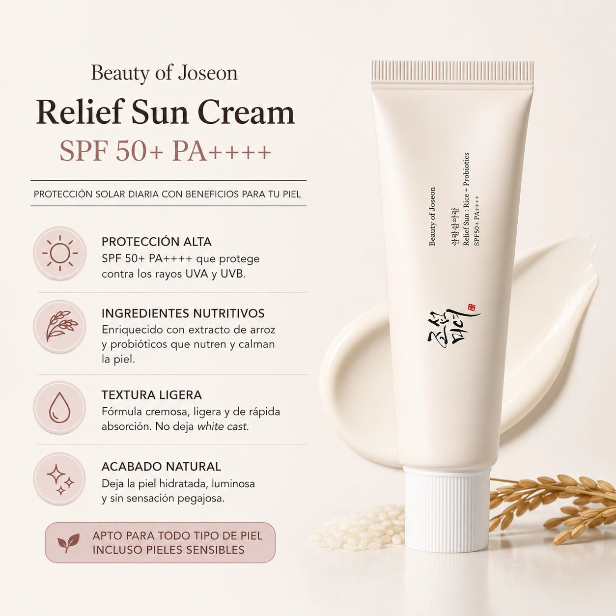 Relief Sun Cream SPF 50+ PA++++ | Beauty of Joseon