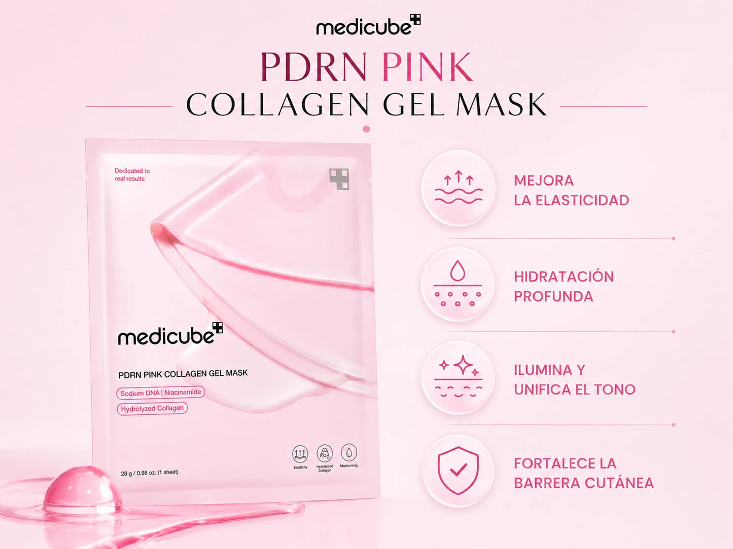 PDRN Pink Collagen Gel Mask - Medicube